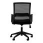 Professionele zwarte bureaustoel QS-11 voor salon en praktijk met focus op werkcomfort, stabiliteit en ergonomie Professionele zwarte bureaustoel QS-11 voor salon en praktijk met focus op werkcomfort, stabiliteit en ergonomie