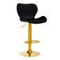 Professionele fluwelen barstoel 4Rico QS-B15 met verstelbare hoogte voor salon, praktijk en behandelruimte Professionele fluwelen barstoel 4Rico QS-B15 met verstelbare hoogte voor salon, praktijk en behandelruimte