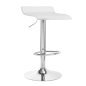 Professionele witte barstoel 4RICO QS-B08 voor salon, praktijk en behandelruimte met comfortabel werkcomfort Professionele witte barstoel 4RICO QS-B08 voor salon, praktijk en behandelruimte met comfortabel werkcomfort