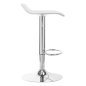 Professionele witte barstoel 4RICO QS-B08 voor salon, praktijk en behandelruimte met comfortabel werkcomfort Professionele witte barstoel 4RICO QS-B08 voor salon, praktijk en behandelruimte met comfortabel werkcomfort