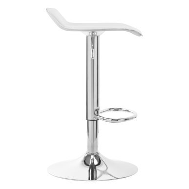Professionele witte barstoel 4RICO QS-B08 voor salon, praktijk en behandelruimte met comfortabel werkcomfort