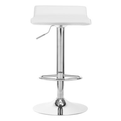 Professionele witte barstoel 4RICO QS-B08 voor salon, praktijk en behandelruimte met comfortabel werkcomfort