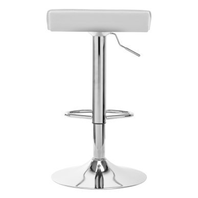 Professionele witte barstoel 4RICO QS-B08 voor salon, praktijk en behandelruimte met comfortabel werkcomfort