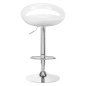 Witte barkruk 4Rico QS-B01 voor professioneel salonmeubilair, comfortabel zitten en een verzorgde werkplek voor dagelijks