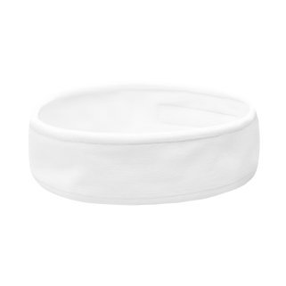 Cosmetische velours hoofdband wit voor professionele salonbehandelingen en hygiënisch comfort tijdens elke behandeling