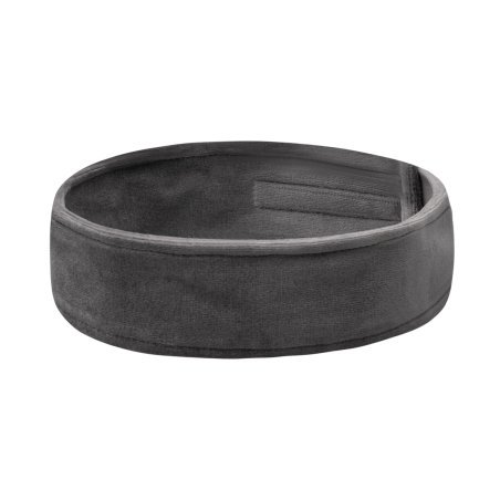 Cosmetische velours hoofdband grijs voor professioneel salonwerk, cosmetische behandelingen en hygiënische werkorganisatie