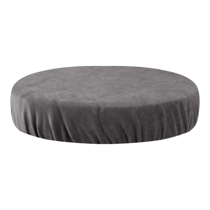 Velours krukhoes grijs voor een professionele salon en praktijk, praktische bescherming voor hygiëne en nette werkplek