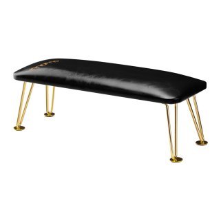 Manicurehandsteun goud-zwart 6M voor professionele manicure, pedicure en hybride nagelstyling als praktisch salonaccessoire