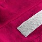 Cosmetische hoofdband van velours in fuchsia voor professioneel salonwerk en comfortabele hygiëne bij behandelingen Cosmetische hoofdband van velours in fuchsia voor professioneel salonwerk en comfortabele hygiëne bij behandelingen
