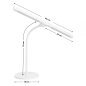Professionele bureaulamp Glow 6020 voor nauwkeurig werken in salon en cosmetische behandelruimte voor nagelbehandelingen Professionele bureaulamp Glow 6020 voor nauwkeurig werken in salon en cosmetische behandelruimte voor nagelbehandelingen