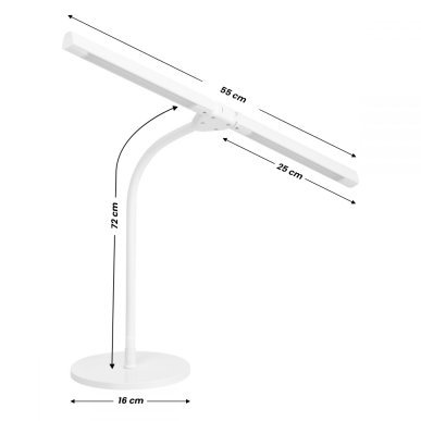 Professionele bureaulamp Glow 6020 voor nauwkeurig werken in salon en cosmetische behandelruimte voor nagelbehandelingen