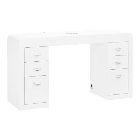 Manicuretafel wit model 314 voor saloninrichting, manicure en comfortabel dagelijks werken, 145 x 80 x 48 cm