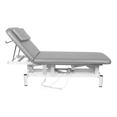 Elektrische massagetafel Sillon 079 grijs met 1 motor voor professioneel gebruik, saloncomfort en ergonomisch werken