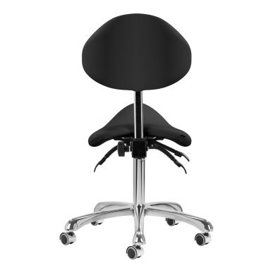 Cosmetische kruk Giovanni 1004 zwart voor professioneel salonmeubilair en comfortabel dagelijks gebruik in de salon
