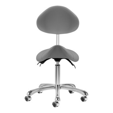 Professionele cosmetische kruk Giovanni 1004 grijs voor comfortabel salonmeubilair en dagelijks gebruik in de salon