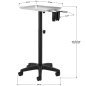 Professionele kappers trolley Gabbiano L-121B voor dagelijks salon- en barberwerk met praktische organisatie van accessoires