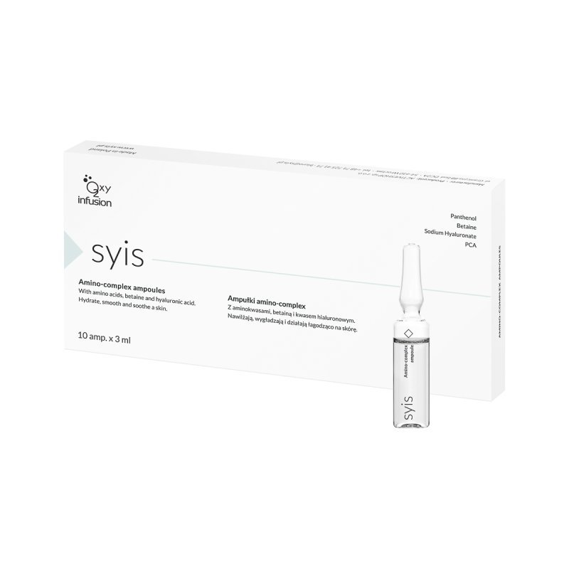 Amino-complex ampullen Syis 10 x 3 ml voor professionele gezichtsverzorging en cosmetische behandelingen in de salon