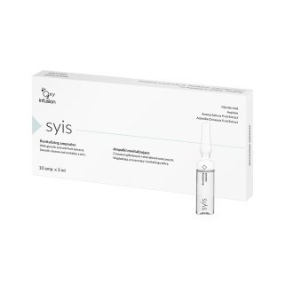 Revitaliserende ampullen SYIS 10 x 3 ml voor professionele gezichtsverzorging en verzorgende salonbehandelingen