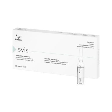 Revitaliserende ampullen SYIS 10 x 3 ml voor professionele gezichtsverzorging en verzorgende salonbehandelingen
