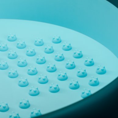 Opvouwbare pedicurekom blauw voor professioneel salongebruik en comfortabele voetverzorging tijdens pedicurebehandelingen