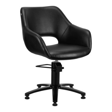 Kappersstoel zwart Gabbiano Lima voor comfortabel en ergonomisch werken in de salon als praktisch dagelijks salonmeubilair