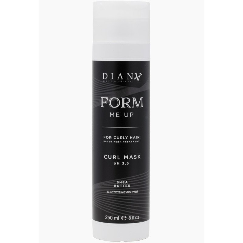 Haarmasker Form Me Up 250ml voor krullend haar na permanent en botox met Mistryl CP, pH 3,5, elasticiteit en glans Haarmasker Form Me Up 250ml voor krullend haar na permanent en botox met Mistryl CP, pH 3,5, elasticiteit en glans