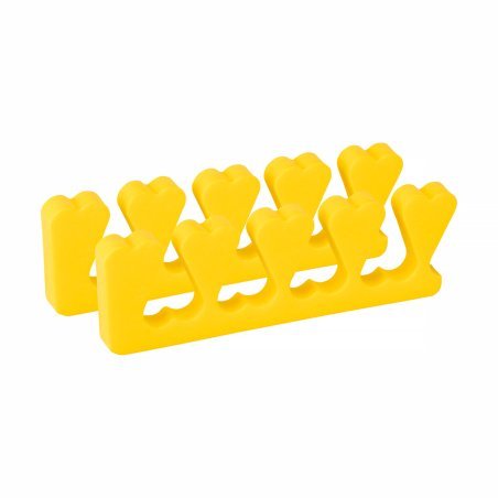 Wegwerp teenspreiders geel 10 stuks voor pedicure en nagelstyling, praktisch voor comfortabel en georganiseerd salonwerk