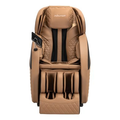 Professionele massagestoel Sakura Standard 801 bruin met compressiemassage voor wellness in salon en praktijk
