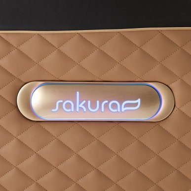 Professionele massagestoel Sakura Standard 801 bruin met compressiemassage voor wellness in salon en praktijk