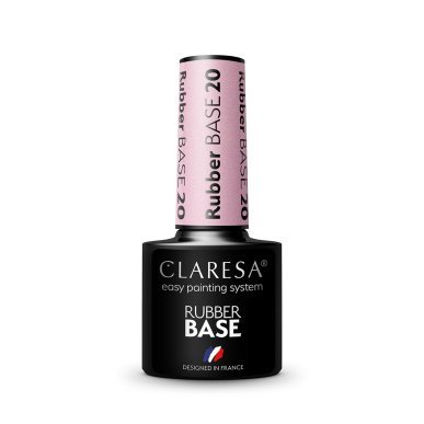 Hybride rubber base 20 Claresa voor manicure, pedicure en hybride nagelstyling in de professionele salonpraktijk