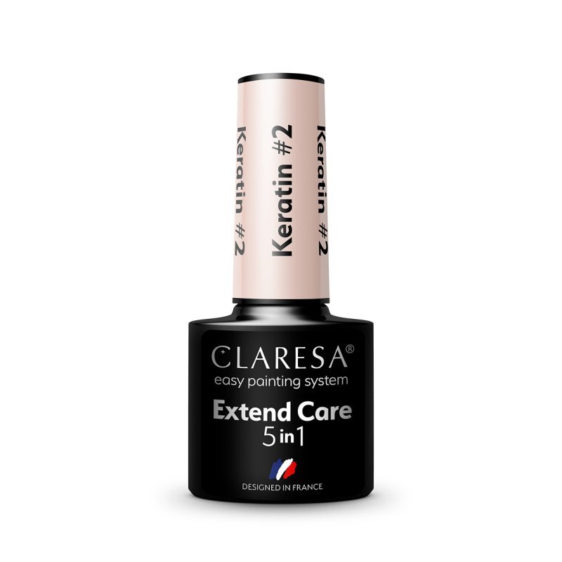 Hybride base Claresa Extend Care 5 in 1 Keratin 2, 5 g voor manicure, pedicure en hybride nagelstyling in de salon Hybride base Claresa Extend Care 5 in 1 Keratin 2, 5 g voor manicure, pedicure en hybride nagelstyling in de salon