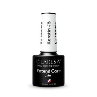 Hybride nagelbase Extend Care 5 in 1 Keratin Claresa 5 g voor manicure, pedicure en professionele nagelstyling