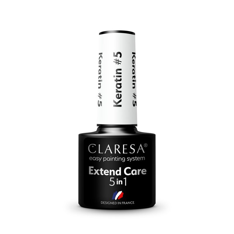 Hybride nagelbase Extend Care 5 in 1 Keratin Claresa 5 g voor manicure, pedicure en professionele nagelstyling