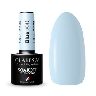 Gellak blauw 700 Claresa 5 g voor manicure, pedicure en professionele hybride nagelstyling in de salon en beautypraktijk