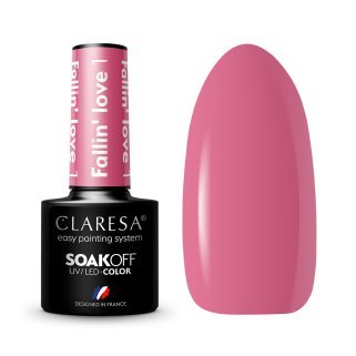 Gellak Fallin Love 1 Claresa 5 g voor manicure, pedicure en professionele nagelstyling met houdbaarheid tot 3 weken