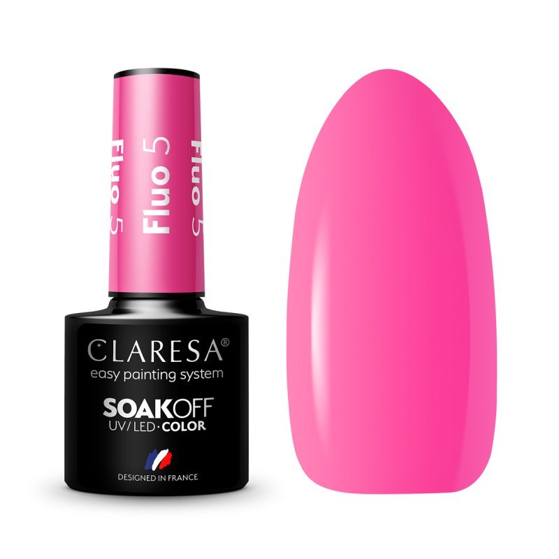 Gellak Claresa Fluo 5 5 g voor professionele manicure, pedicure, nagelstyling en opvallende neonlooks thuis Gellak Claresa Fluo 5 5 g voor professionele manicure, pedicure, nagelstyling en opvallende neonlooks thuis