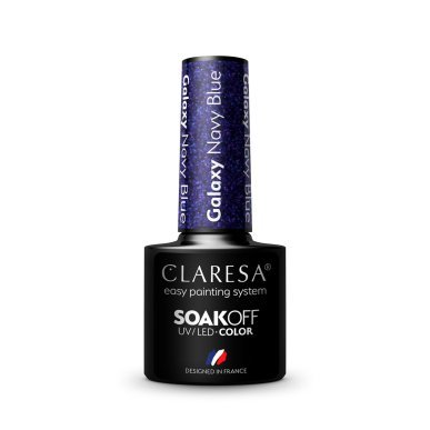 Gellak Galaxy Navy Blue Claresa 5 g voor professionele manicure en pedicure met glans en houdbaarheid tot 3 weken