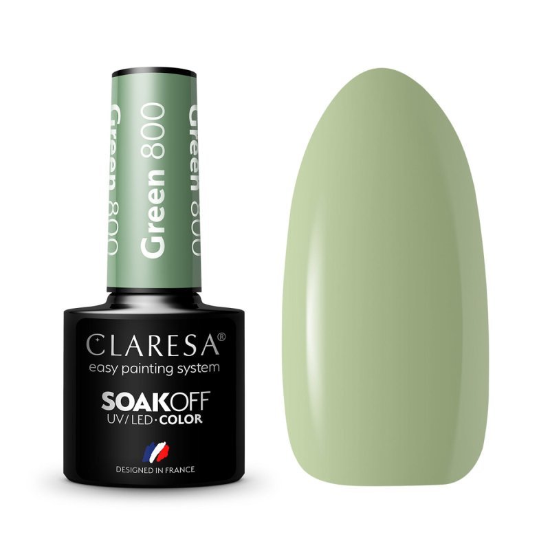 Vernis semi-permanent vert 800 Claresa 5 g Vernis semi-permanent vert 800 Claresa 5 g