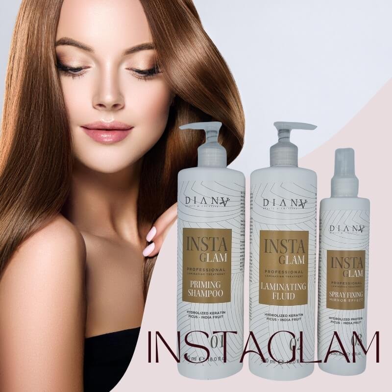 InstaGLam: De nieuwste generatie 3-stappen thermisch actieve haarlaminering​